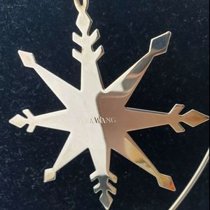 Vera Wang Silver Plated Snowflake Ornament